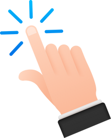 Finger click icon vector. Hand click icon. Push touch screen